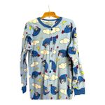 Disney Eeyore Juniors Footed Pajamas, Blue, Sz Large Photo 2