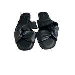 Caslon  CANARI LEATHER SLIDE SANDALS BLACK SIZE 8.5 New Photo 2