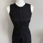 ALC Frank A.L.C. Women's Rollins Guipure Lace Dress Sleeveless Black Sz 2 Midi Silk Lined Photo 6