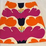 Lilly Pulitzer  Jackie Mod Orange and Pink Multicolor Floral Print Pencil Skirt Photo 6