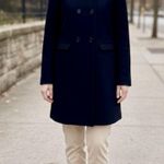 Braetan Women's Warm Wool Blend Black 6 Button Up Pea Coat Jacket Size Medium Photo 0