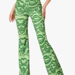 Green Tie Dye Flare Pants Size M Photo 2