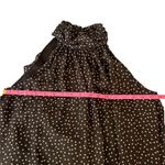 Just Taylor Black Cream‎ Polka Dot Halter Dress Sleeveless Ruffle Hem Size 4 Photo 4
