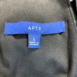 Apt. 9  Jumpsuit Womens Large Black White Polka Dot Cropped Wide Leg Sleeveless‎ Photo 7