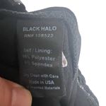 Black Halo Genesis Black Silver Wide Leg Halter Cocktail Jumpsuit Size 2 Photo 13