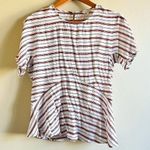 Lucky Brand Stripe Tee Blouse Top Short Sleeve Crewneck Women’s Size XS Photo 3