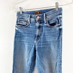 Mother The Insider Crop Step Chew Jeans Dancing On Coals Blue 24 Photo 10