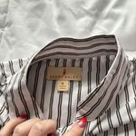 Sport Haley Womens Size XL Striped Sleeveless Golf Polo Tank Top White Preppy Photo 4