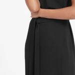 Everlane The Japanese GoWeave Wrap Midi Dress Sz 8 Black Photo 0