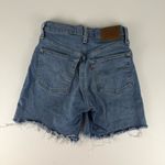 Levi's Classic 501 Blue Frayed Jean Shorts Photo 4
