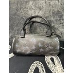 Ed Hardy Barrel Handbag Tattoo Butterfly Flaming Skull Bowling Bag Christian Aud Photo 3