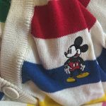 Disney NWT  100 Embroidered Striped Mickey Mouse Cardigan Sweater Size Large Photo 5