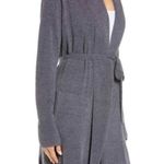 Barefoot Dreams 💕💕 CozyChic Drape Rib Cardigan Ultra Lite Pacific Blue XL Photo 4