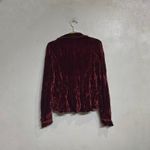 Lulumari  Burgundy Vintage Velvet Jacket Sz L NWT Photo 9