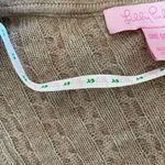 Lilly Pulitzer Tan Beige Cable Knit Wool Cashmere Blend Cardigan Sweater One Siz Photo 3