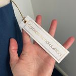 Dress the Population  Halter Neck Maxi Dress Medium Navy Blue Event Demure Formal Photo 2