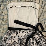 Pulse  Black & White Floral Sundress Waist Ribbon Photo 1