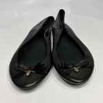 Fossil  black leather ballet flats with bee‎ charm pendant size 10 Photo 1