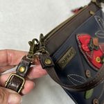 Chala NWOT  Blue and Red Crossbody Bag with Cardinal Embroidery Photo 7