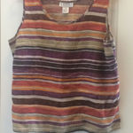 Jennifer Moore FINAL MARKDOWN Ladies  linen tank top large Photo 0