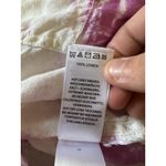 Rachel Zoe 100% Linen White & Purple Tie-dye Hood Button Down Top Women Size XS Photo 12