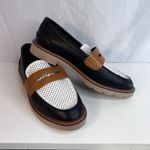 Anne Klein Emmy Lou Perforated Color Block Slip On Loafer Size 9 Casual Photo 1