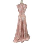 Yumi Kim Bridesmaid Sashay Away Wrap Maxi Floral Pink Sleeveless Dress Small Photo 9