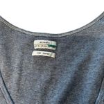 All Saints Women’s L Racerback Tank Top Blue Stripe 100% Cotton Basic‎ Fisherman Photo 1