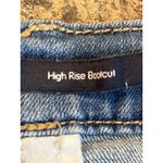 Calvin Klein  Blue High Rise Bootcut Raw Shark Bite Hem Jeans Size 33 Plus Size Photo 4