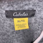 Cabela's Cabela’s grey embroidered feathers double button fleece pullover sweatshirt Photo 7