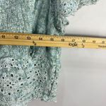 American Eagle  Babydoll Crop Top Womens Large Green Floral Fairy Cottage Boho Photo 6