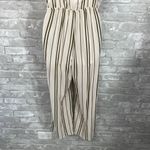 Dizzy Lizzy Striped Cream Jumpsuit Green Photo 2
