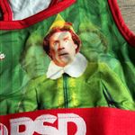 PSD Festive Green and Red Elf Graphic Sports Bra Photo 3