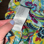 NWT Maeve by Anthropologie Frankie off‎ the shoulder Paisley sz medium Green Photo 7