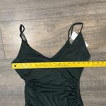 Urban Outfitters NWT  Satin Ruched Mini Wrap Dress Dark Green Hoco Homecoming Med Photo 10