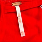 Free People  Boho Embroidered V Neck Red Jumpsuit Photo 11