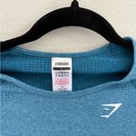 Gymshark  VITAL LIGHT T-SHIRT Blue Seamless Size L Athletic Running Hiking Photo 2