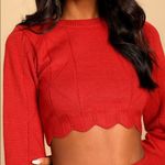 Lulus Warm Personality Rust Red Knit Two Photo 2