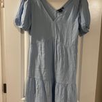 Gap Blue Gauze Dress Photo 3
