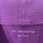 Liz Claiborne EUC  women’s purple soft knit turtleneck stretch sweater medium‎ Photo 3