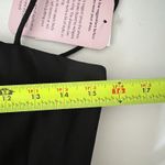 Dessy Collection Black Chiffon Dress Size 2 Square Neck Tie Back Bow Side Slit Photo 10