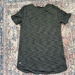 Lululemon What the Sport Short Sleeve V-Neck Tee Heathered Black & Grey Small Photo 12