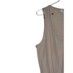 Umgee Women's Dress Tank Lined Floral Boho Tiered Waffle Knit Scoop Neck Large Photo 2