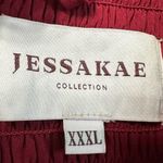 JessaKae Red Ruffled Midi Dress with Flutter Sleeves 100% Polyester Size undefined Photo 4