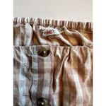 Faherty  Cali Check Puff Sleeve Small Organic Cotton Top Charleston‎ Gingham Photo 3