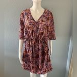 Seafolly  Pink /Orange Floral Coverup or Summer Dress, Size Medium, NWOt Photo 3
