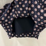 Banana Republic  100% Silk Foulard Long Sleeve Shift Mini Dress Blue Red Ruffle Photo 12