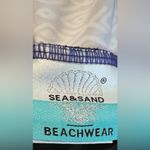 Sea y sand Blue Geometric One Piece Swimsuit with Neckline Size 12 Photo 6