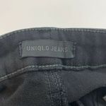 Uniqlo Adult Womens 24 Skinny Jeans Distressed Black Raw Hem Photo 5