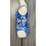 Tommy Bahama NWT  Women's One-Piece Swimsuit Size‎ 6 Blue Floral Square-Neck Photo 4